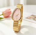 Montre Femme Cadran Ovale Rose Doré
