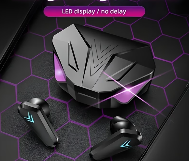 Écouteurs Gaming Sans Fil LED Display No Delay