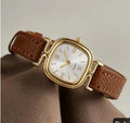 Montre Femme Rectangle Blanche Chiffres Romains